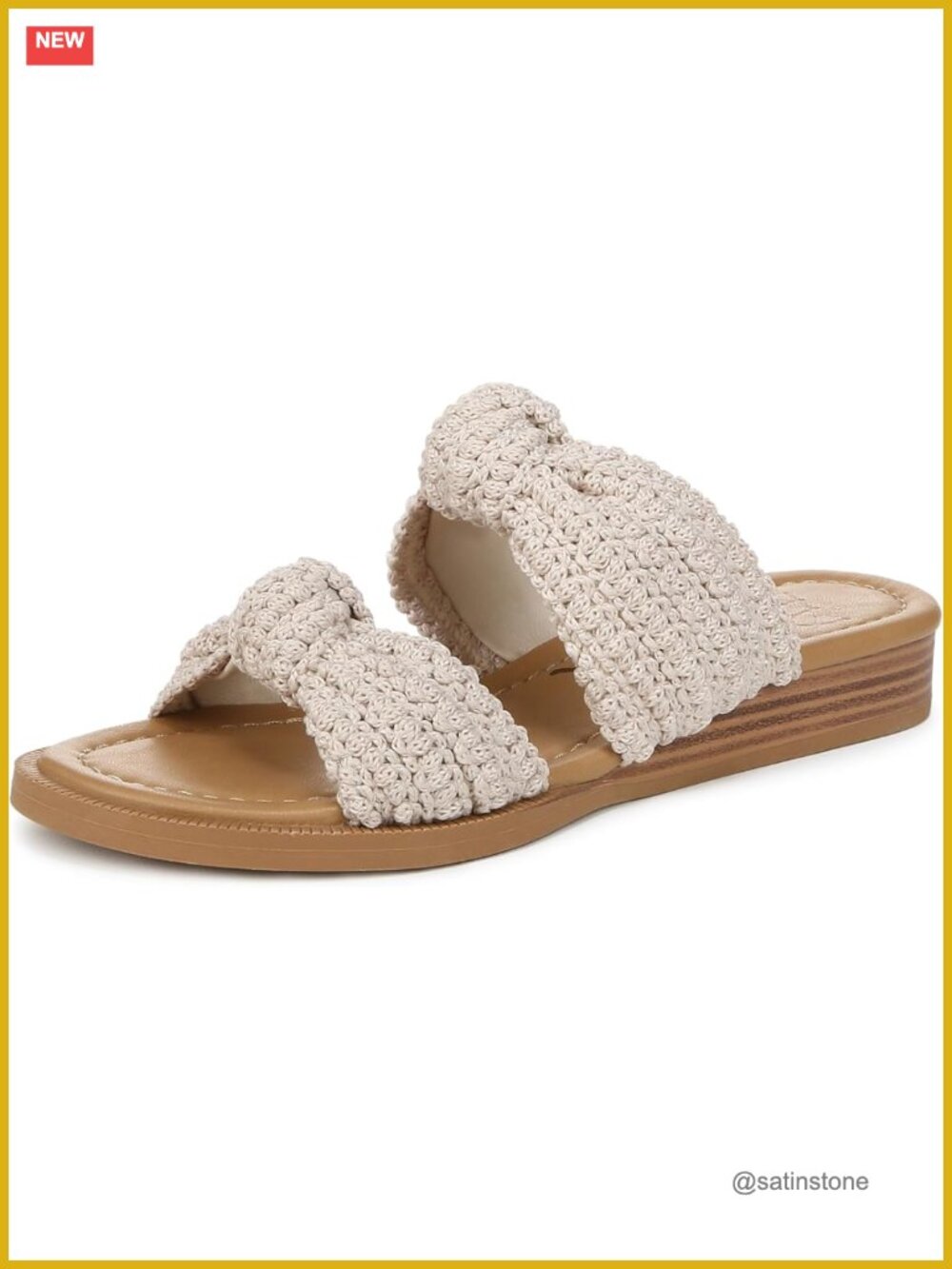 Crochet Slide Sandals with Braided Details